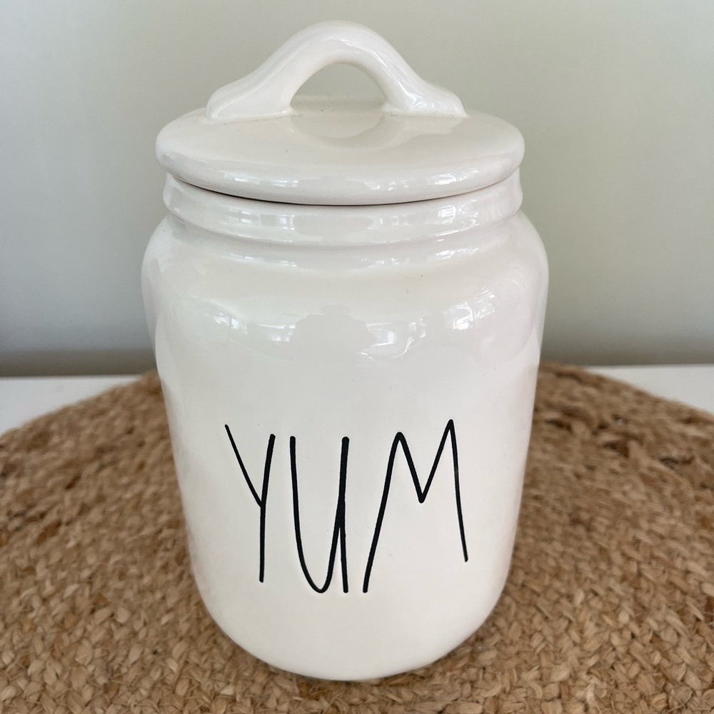 Rae Dunn baby YUM canister